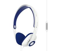 Koss KPH30i Auriculares con Cable y Micrófono, Cascos de Diadema Abiertos, Headphones On Ear, Control Remoto en el Cable para Llamadas, Ajustable, Jack de 3,5 mm, Blanco