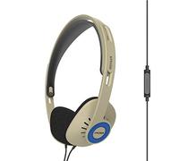 Koss KPH30iRB - Auriculares supraaurales, micrófono en línea y Control Remoto táctil, diseño de Perfil D, Cable con Enchufe de 3,5 mm, Color Beige