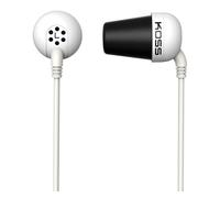 Koss plug w classic auriculares con cable, cascos intraurales in ear de botón, earphones compatible con smartphones, , blanco