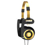 Koss Porta Pro - Auriculares supraaurales de edición Limitada, micrófono en línea, Control de Volumen y Control Remoto táctil, Incluye Funda de Transporte rígida, Cable con Enchufe de 3,5 mm, Negro y