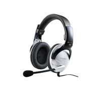 Koss SB45 Auriculares Over Ear, Micrófono con Cancelación Ruido, Cable Doble Jack 3,5 mm, Cascos Gamer PC y Videojuegos, Auriculares de Diadema Plegables, Headphones Sonido Alta de Calidad