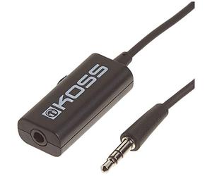 Koss VC20 Cable de Audio 3,5mm Negro - Cables de Audio (3,5mm, 3,5mm, Negro)