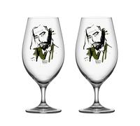 Kosta Boda 2 Copas de cerveza All about you 40 cl Want him (verde). set de 2