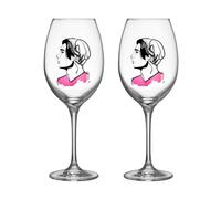 Kosta Boda 2 Copas de vino All about you 52 cl Embrace him