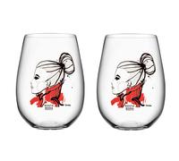Kosta Boda 2 Vasos All About You 57 cl want you (rojo)