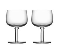 Kosta Boda 2 Vasos con pie Viva 35 cl transparente