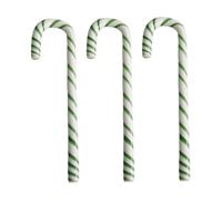 Kosta Boda Bastón Polka 17 cm pack de 3 Blanco-verde