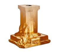 Kosta Boda Candelabro Rocky Baroque 150 mm Bruma ámbar