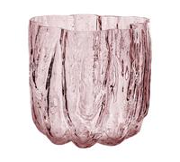 Kosta Boda Jarrón Crackle 12.1 cm Rosa