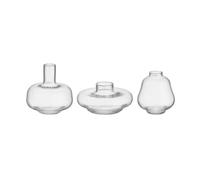 Kosta Boda Jarrón Kappa set de 3 Transparente