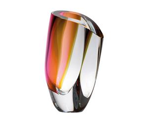 Kosta Boda Jarrón Mirage 31 cm Gris-rojo