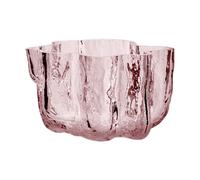 Kosta Boda Portavelas Crackle 5.8 cm Rosa