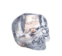 Kosta Boda Portavelas Skull 8.5 cm transparente