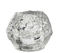 Kosta Boda Portavelas Snowball Grande. H9 cm