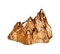 Kosta Boda Portavelas The Rock 91 mm Ámbar