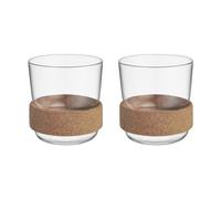 Kosta Boda Taza con anillo de corcho Viva 30 cl pack de 2 Transparente