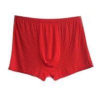 KOSTEN Calzoncillos Hombre Boxer Talla Grande 9XL Ropa Interior Boxer Boxer para Boxershorts 11Xl Macho Suelto Suave Grande De Gran Tamaño Modal De Gran Tamaño-Rojo-11Xl 130 Kg-1 por Ciento
