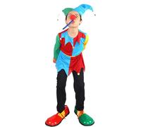 KostüM Damen Witzig Karnevalskostüm für Jungen,Rollenspiel-Aufführung,Mittelalterliches Hof-Outfit mit Hut, multicolor, 4-6 ans