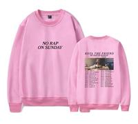 Kota The Friend No Rap On Sunday Tour - Sudadera de cuello redondo, sudadera informal unisex, rosa, M
