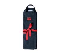 KOTAI | 100% Bolsa enrollable para cuchillos de chef de algodón | 7 ranuras para 6 cuchillos y un acero para bruñir | Asas cómodas y duraderas | Fácil de abrir y cerrar con un sistema de amarre