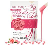 KOTAMU cera caliente rosa 1lb, cera depilatoria caliente para piel sensible