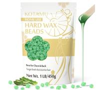 KOTAMU grano de cera depilatoria de 1lb, cera caliente para piel sensible