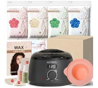 KOTAMU kit de cera digital negra para mujeres y hombres, piel sensible
