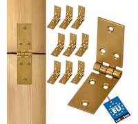 KOTARBAU® 10 Bisagras de acero inoxidable para muebles, 100 x 25 mm, Bisagra de libro, Nudo enrollado, Conector, Bisagra plegable de doble hoja, Bisagra multiuso para cajas, Galvanizada, 10 unidades