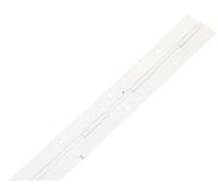 KOTARBAU® 10 Bisagras de piano para fijar tapas y puertas, 31mm x 30 cm, Resistente bisagra con agujeros de montaje, Blanco, Divisible, Cortable, Bisagra Continua para muebles, 10 UNIDADES