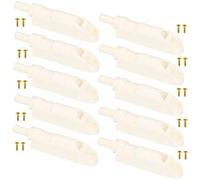 KOTARBAU® 10 x Amortiguadores para Puerta de Interior de Mueble, Cierre Suave, Tope Puerta Amortiguadores de plástico, Blanco, Reducción de Ruido y amortiguación, Retenedor de Muebles, 10uds