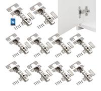 KOTARBAU® 10 x Bisagras de cazoleta rectas, Bisagras para muebles, Bisagras de cierre suave, Bisagras invisibles para armarios, Bisagra cazoleta recta, Apertura 102° 10 uds