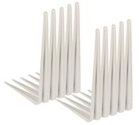 KOTARBAU® 10 x Escuadra para estanterías y baldas, 350 x 300 mm, Soporte de acero, Blanco, Soporte de esquina, Soporte metálico de pared, Base para estantes, 10 UNIDADES