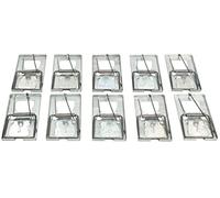 KOTARBAU® 10 x Trampas para Ratones, Trampas de Metal, Trampa de Resorte para roedores, Trampa Reutilizable, Trampa sin Veneno, Trampa Ratones, Trampa para Interior y Exterior, 10 Unidades