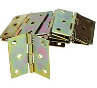 KOTARBAU® 100 x Bisagras de acero inoxidable para muebles, 45 x 40 mm, de libro, Conectores, plegable de doble hoja, multiuso para cajas de madera, Galvanizada, 100 UNIDADES