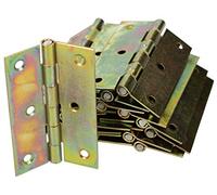 KOTARBAU® 100 x Bisagras de acero inoxidable para muebles, 70 x 45 mm, de libro, Conectores, plegable de doble hoja, multiuso para cajas de madera, Galvanizada, 100 UNIDADES