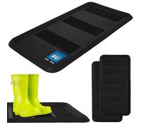 KOTARBAU® 2 Piezas Bandeja Zapatos - Bandeja Botas - Goma - 80 x 40 cm - Negro - Fácil De Limpiar - Resistente - Larga Duración