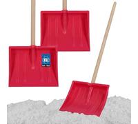 KOTARBAU® 2 Piezas Pala Quita Nieves - PVC y Madera - 25x20 cm - Rosa - Pala para Nieve - Mango de Madera - Ergonómico - Ligera - Palas para Infantil - Fácil de Usar