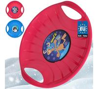 KOTARBAU® 2 Piezas Trineo Nieve - PVC - 60x60x10 cm - Rosa & Azul - Rutschteller con Asas para Niños y Adultos - Trineo Niños - Deslizador Nieve - Resistente y Seguro