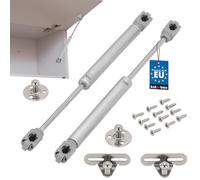KOTARBAU® 2 x Amortiguador con elevador a gas para muebles 120N, Resorte de compresión para armarios, Amortiguador a gas para puertas elevables, Compás elevador a gas, Pistón a gas, Cierre suave 2 uds