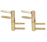 KOTARBAU® 2 x Bisagras Anuba de Puerta, Pernos para Puerta y Marco, 14х80mm, Pernio rascado, Bisagra Perno de enroscar, Bisagra para Puerta Regulable 3D de latón Inoxidable, Bisagra Puertas de Madera