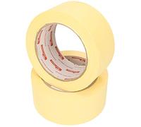 KOTARBAU® 2 x Cintas de pintor 48 mm x 50 m, Cintas autoadhesiva para pintar, Cinta de carrocero para enmascarar, Amarilla, Cinta removible para pintores, Cinta de carrocero para trabajos de pintura