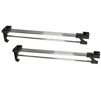 KOTARBAU® 2 x Colgadores extraíbles de Perchas, Barras Extensibles de Armario 40 cm, Barra de Armario o vestidor, Barra Armario guardarropa, Perchero telescópico, Soporte para armarios, 2 uds