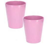 KOTARBAU® 2 x Macetero de cerámica para orquídeas H 150 mm, Maceta para orquídeas, Maceta de Ceramica, Tiesto de Flores y Plantas, Maceta Rosa, Tiesto de cerámica esmaltada, Macetas