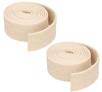 KOTARBAU® 2 x Mecha Plana 25mm x 1 m, Mecha de algodón para lámparas de Queroseno, antorchas, Velas, Rollo de Mecha, Mechas de Repuesto, Mechas para lámparas de Aceite, 2 uds