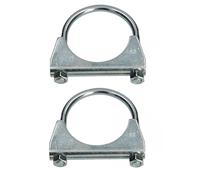 KOTARBAU® 2 x Pernos en U 62mm, Perno redondo, Perno de acero Inoxidable, Perno con tuercas, Soporte De Abrazadera De Mástil De Antena, Montaje De Antena, Perno para fijar tubos, Mordaza para mástiles