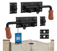 KOTARBAU® - Pestillo para puerta (280 mm, para lado derecho, izquierdo, 2 unidades, con revestimiento de polvo)