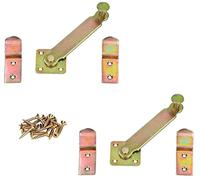 KOTARBAU® 2 x Retenedor de ventana o puerta 140 mm, Tope para puertas, Pestillo galvanizado, Retenedor para contraventanas, Retenedor para puertas batientes