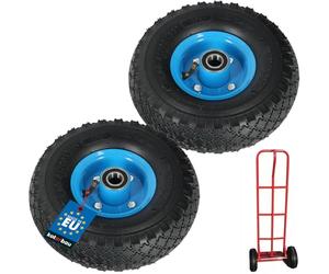 KOTARBAU® 2 x Ruedas Neumáticas para Carretilla 3.00-4 Rueda Neumática Completa Recambio para Caretilla Ruedas Reforzadas 4PR Ø 260 mm Neumáticos de Repuesto para Caretilla Llanta de Acero