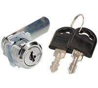 KOTARBAU® 25 Cerraduras de Cilindro de Acero Inoxidable, 20 mm, Cerradura de Seguridad para Muebles, buzones, taquillas, cajones, Cerradura de lengüeta con Llaves incluidos, 25 Unidades