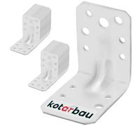 KOTARBAU® 25 Piezas Conectores En Ángulo - Acero Galvanizado - 60 x 60 x 45 mm - Plata - Escuadras Metálicas - 90 Grados - Escuadras para Madera - Fácil Montaje - Resistente A La Corrosión